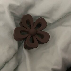 Brown Flower Hair Clip